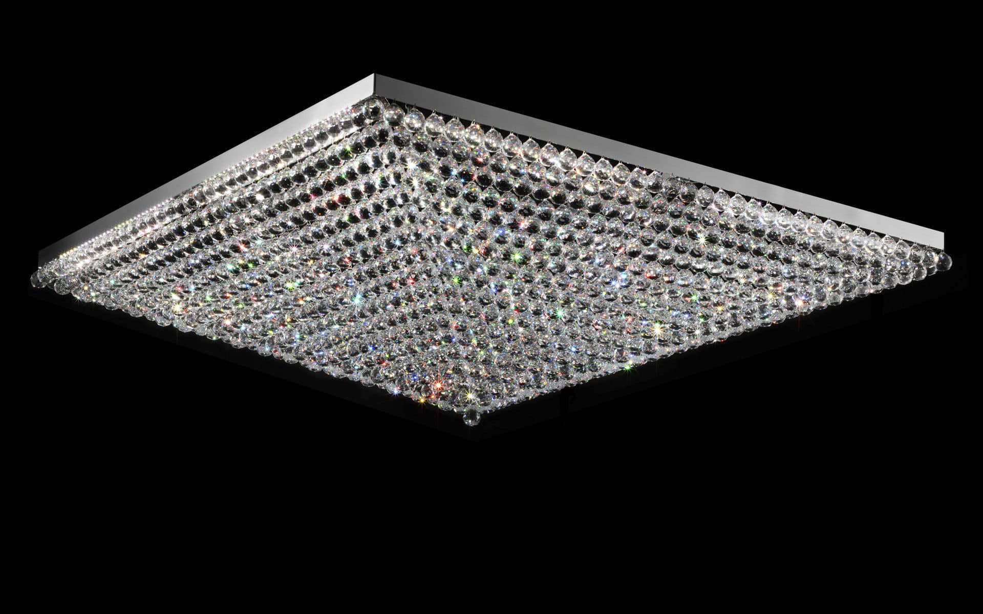 Plafoniere Quadrate Eleganti : Plafoniere in cristallo lampadari
